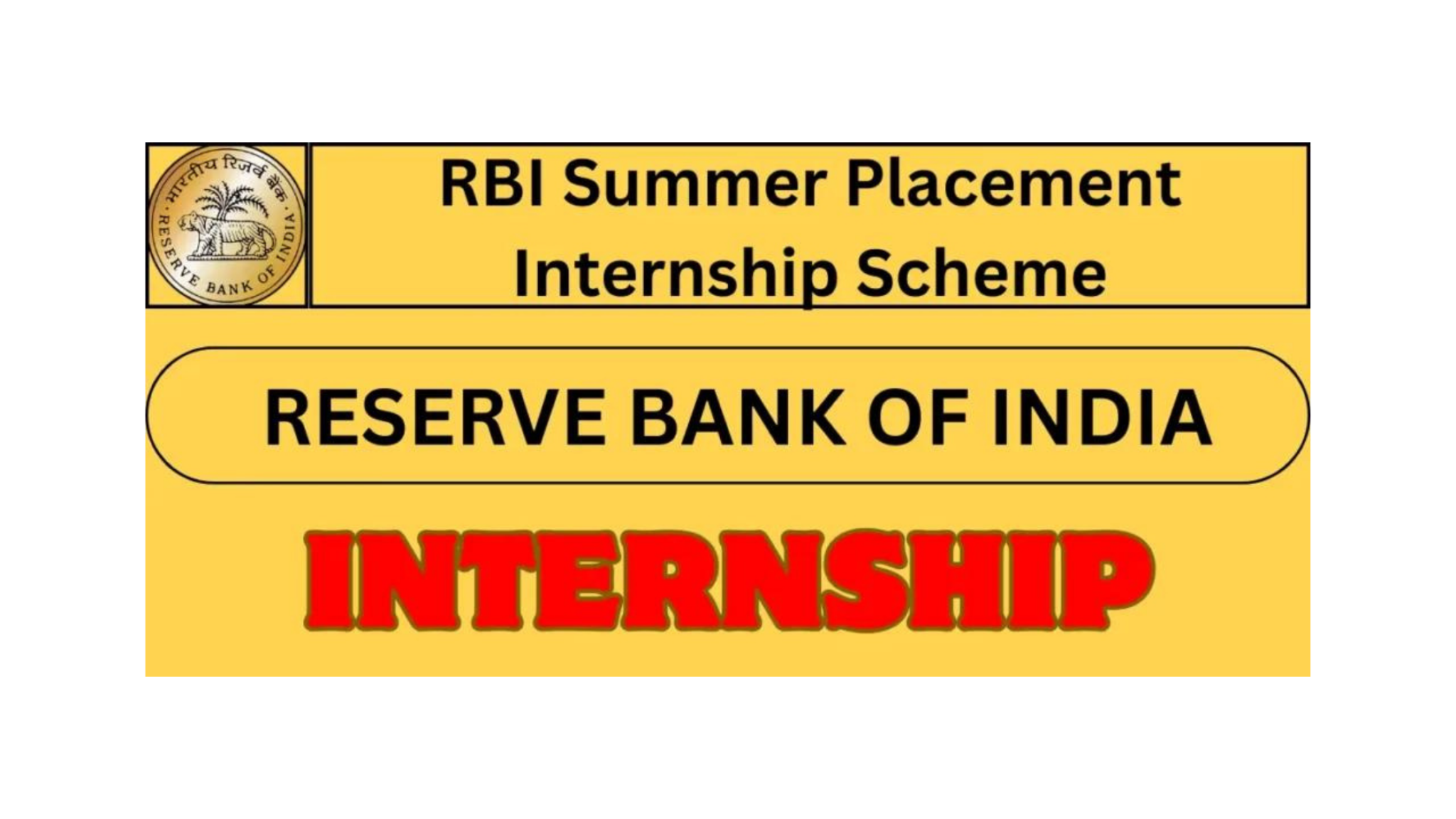 RBI Summer Internship Scheme || Placements For Fresher Students || Get ...