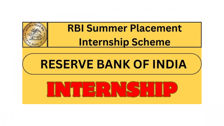 RBI Summer Internship Scheme