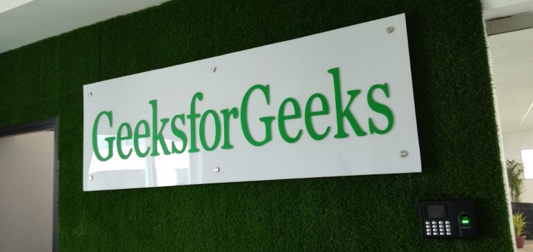 GeeksforGeeks Off Campus Drive