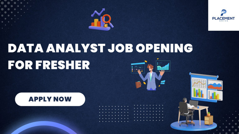 Data Analyst Job Opening For Fresher