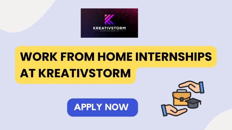 Work From Home Internships At Kreativstorm