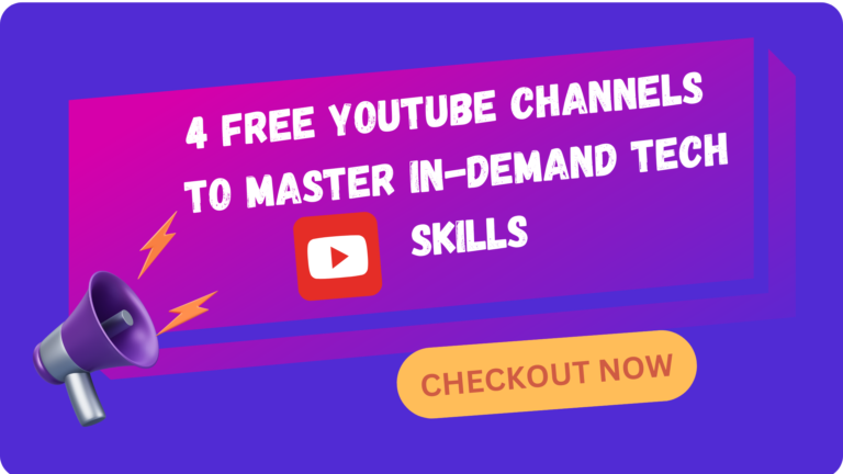 4 Free YouTube Channels to Master In-Demand Tech Skills