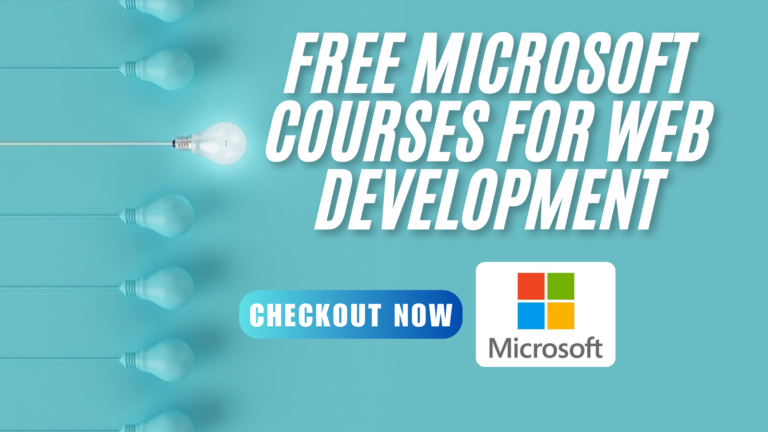 Free Microsoft Courses to Kickstart Your Web Development Journey!