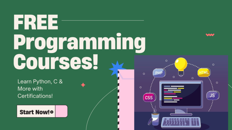 Kickstart Your Programming Journey with FREE Courses!