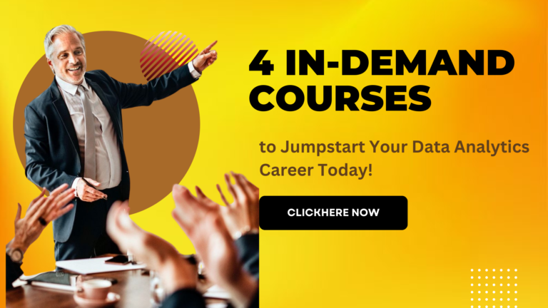 Embark on Your Data Analytics Journey with These 4 Must-Take Courses!