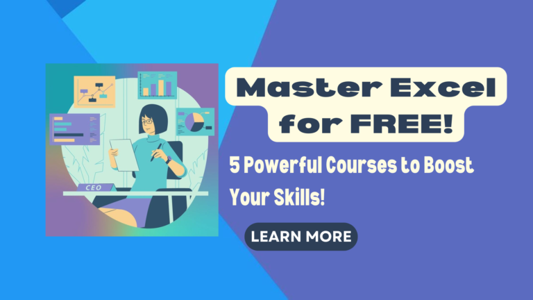 Master Excel for Free: 5 Powerful Courses to Skyrocket Your Skills