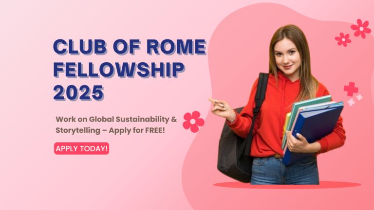 Club of Rome Fellowship 2025
