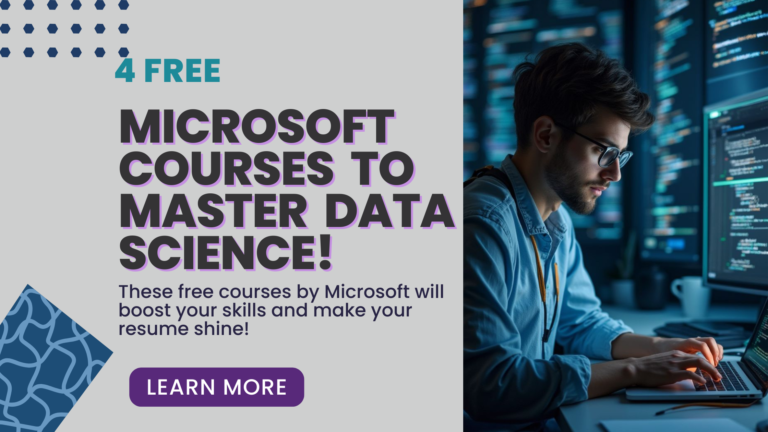 4 Must-Do Courses for Data Science by Microsoft!