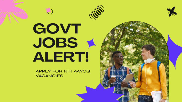 Government Job Alert: NITI Aayog is Hiring!