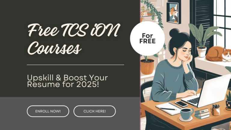 4 Free TCS iON Courses to Boost Your Resume