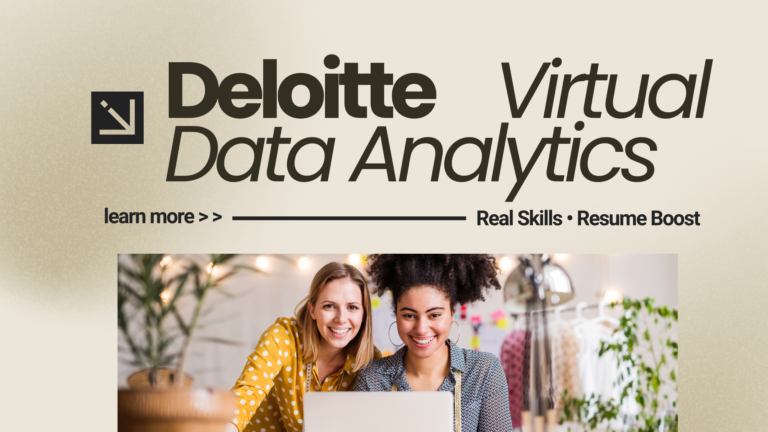 Get Real-World Data Analytics Experience for Free with Deloitte’s Virtual Program