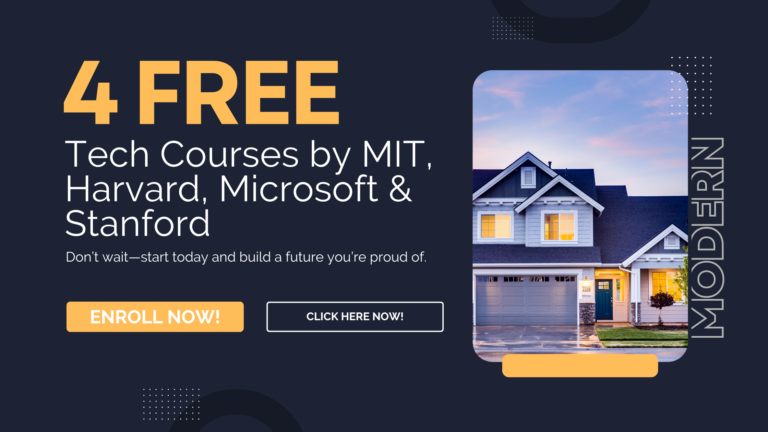 4 FREE Tech Courses from MIT, Harvard, Microsoft & Stanford to Launch Your Career in 2025