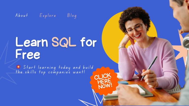 Learn SQL for Data Analytics – 100% Free!