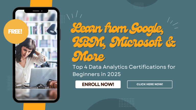 4 High-Impact Data Analytics Certifications to Launch Your Career in 2025