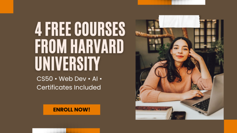 Learn from Harvard for FREE: 4 Must-Take Tech Courses for Beginners
