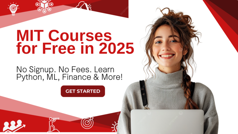 5 Free MIT Courses You Can Take Online — No Login, No Fees!