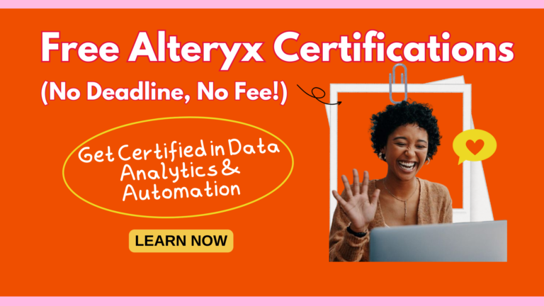 Get Certified in Data Analytics & Automation for FREE — No Deadlines, No Charges!