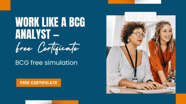 Step Into a BCG Analyst’s Shoes: Free Data Analytics Simulation + Certificate
