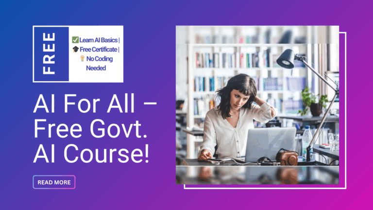 Learn AI for FREE + Get a Govt. Certificate!