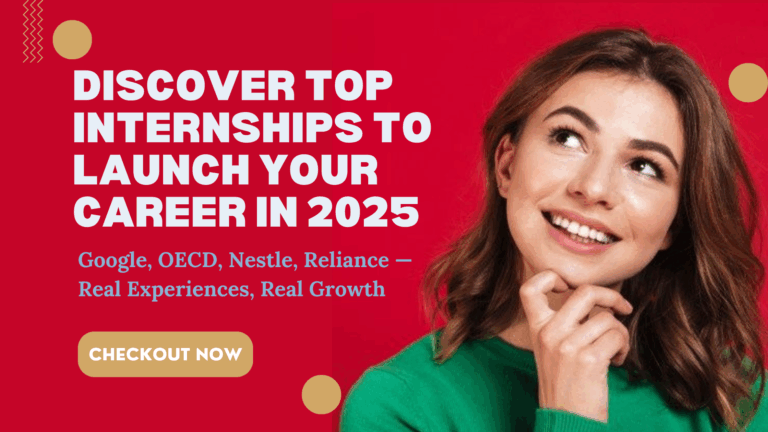 Dreaming of an Internship That Sets Your Career Apart? 🌍