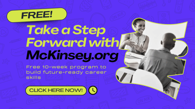 Take a Step Forward with McKinsey.org’s Free Career-Boosting Program!
