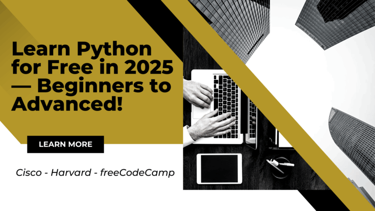 Master Python for Free in 2025: 3 Top Courses from Beginner to Advanced