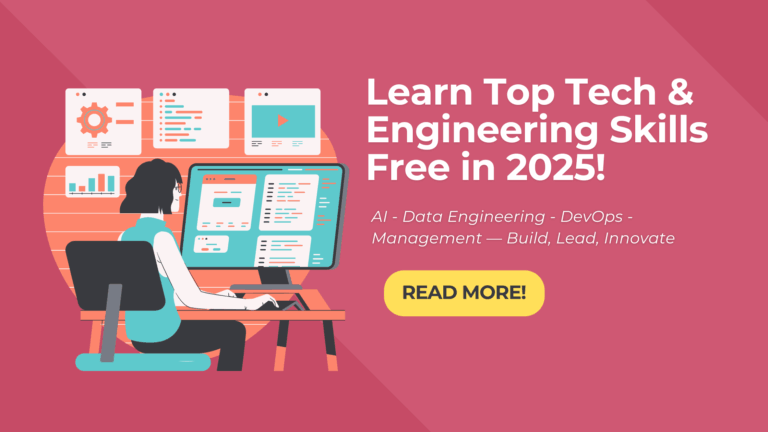 4 Free Online Courses in AI, Management, Data Engineering & DevOps