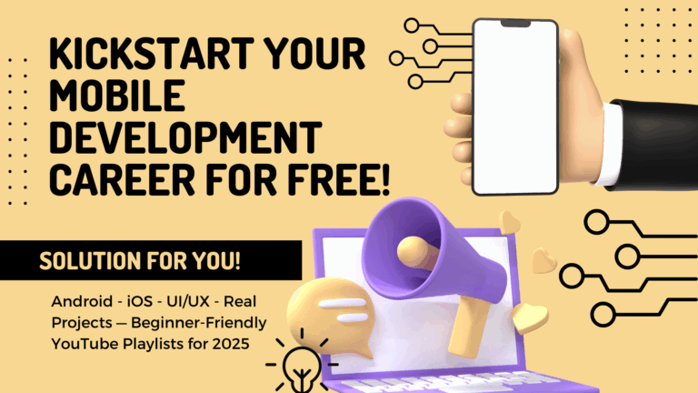 Start Building Mobile Apps for Free: 4 Top YouTube Channels to Kickstart Your Journey