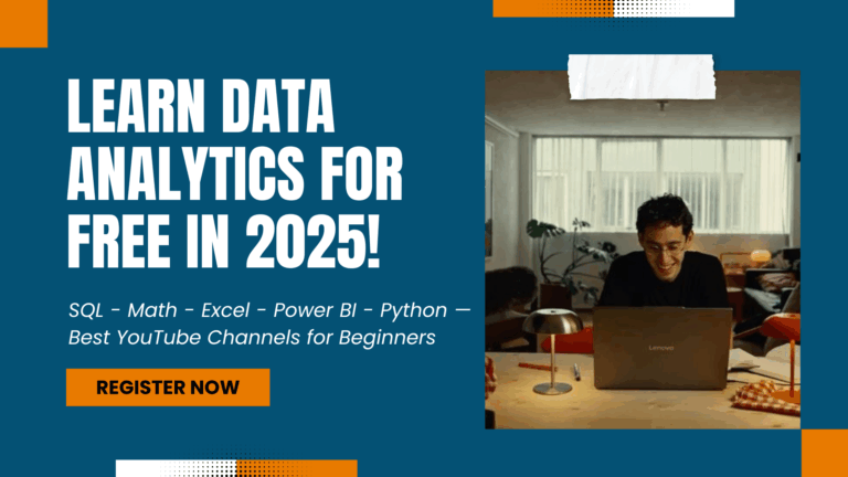 Master Data Analytics for Free: Top YouTube Channels to Learn SQL, Excel, Power BI, Python & Math in 2025