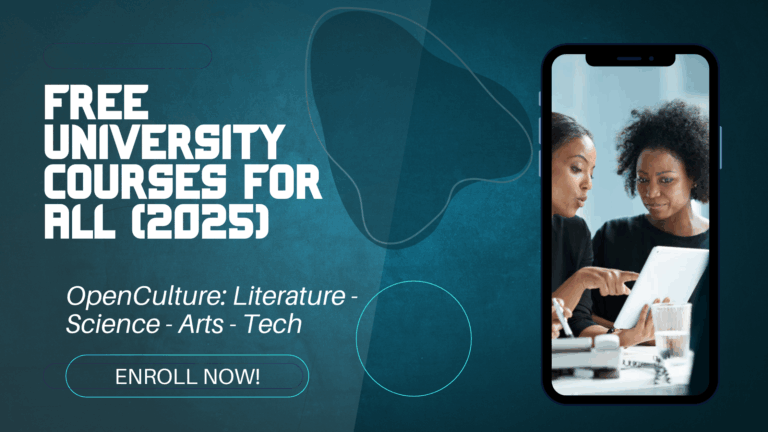 Unlock Free Education from Top Universities — OpenCulture’s Best Online Course Library