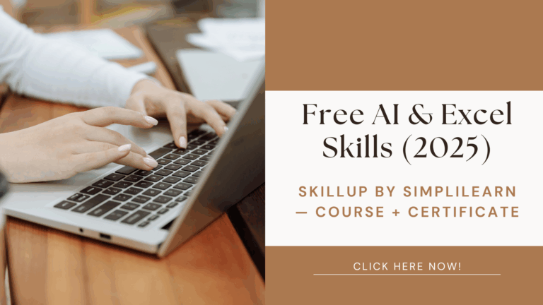 Boost Your Data Analytics and AI Skills for FREE — Excel & Generative AI Studio from Simplilearn