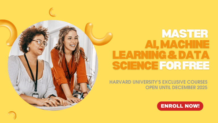 Learn AI, ML & Data Science for Free with Harvard’s Limited-Time Courses — Enroll Before December 2025!