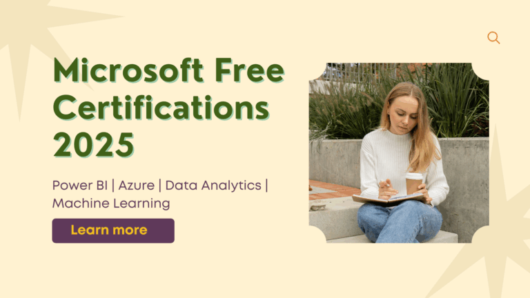 Learn Microsoft-Certified Data Skills for FREE in 2025 — Boost Your Career with Official Certificates!
