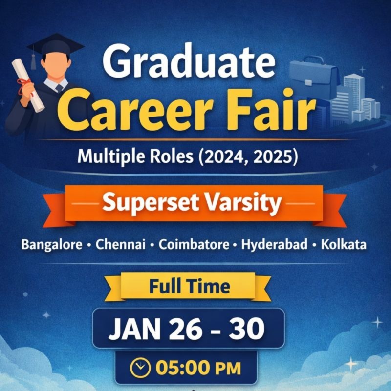 Graduate Career Fair - Multiple Roles (2024,2025) - Placement Drive