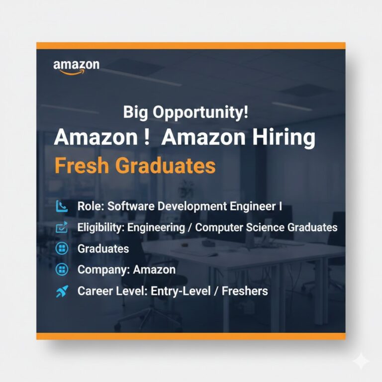 Amazon hiring fresh graduates