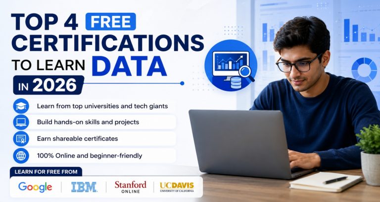 Top 4 FREE Certifications to Learn Data in 2026